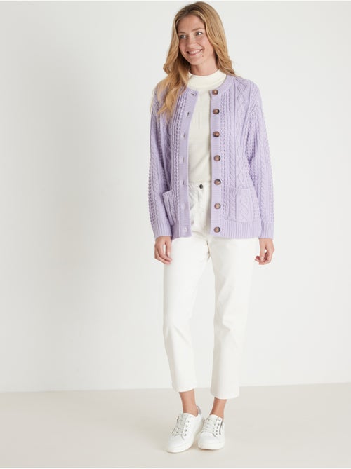 Cardigan maille torsadée - DAXON - Kiabi