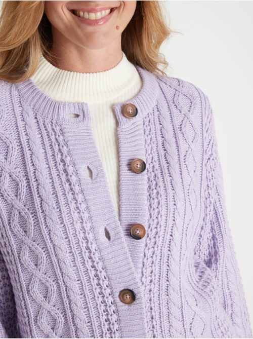 Cardigan maille torsadée - DAXON - Kiabi