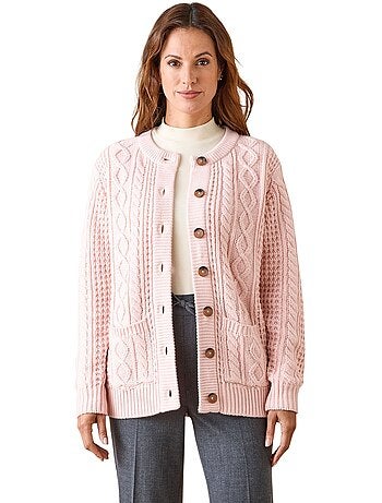Cardigan maille torsadée - DAXON