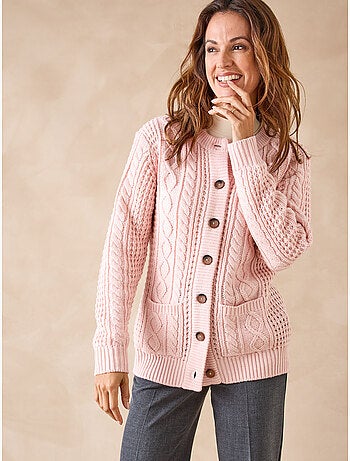 Cardigan maille torsadée - DAXON