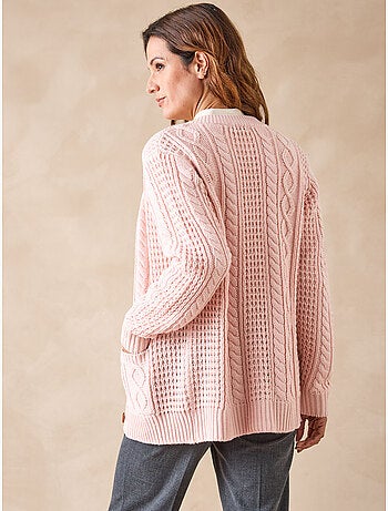 Cardigan maille torsadée - DAXON
