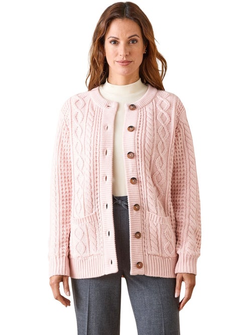 Cardigan maille torsadée - DAXON - Kiabi Cardigan maille torsadée - DAXON - Kiabi