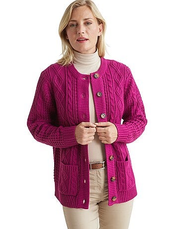 Cardigan maille torsadée - DAXON