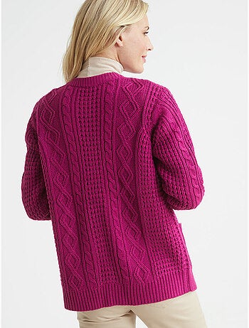 Cardigan maille torsadée - DAXON