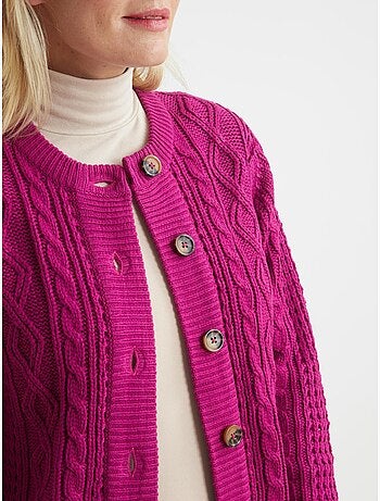 Cardigan maille torsadée - DAXON