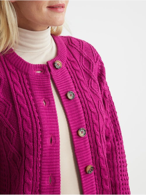 Cardigan maille torsadée - DAXON - Kiabi