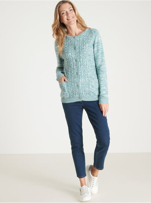 Cardigan maille torsadée - DAXON - Kiabi
