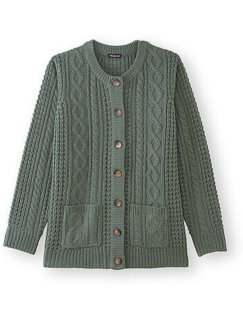 Cardigan maille torsadée - DAXON