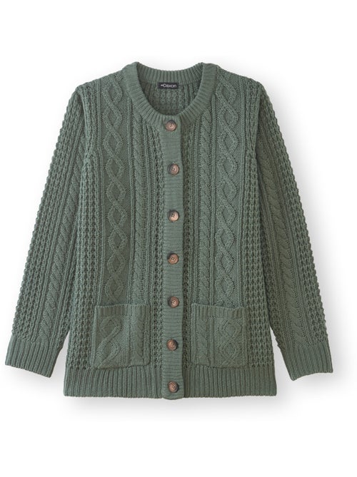 Cardigan maille torsadée - DAXON - Kiabi