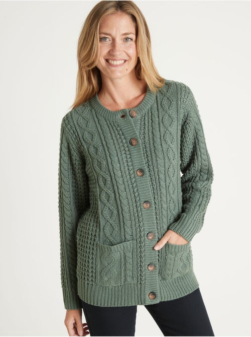 Cardigan maille torsadée - DAXON - Kiabi