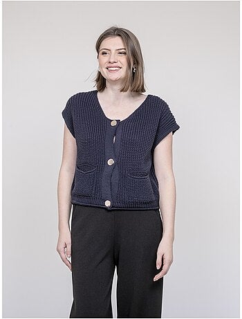 Cardigan manches courtes korena
