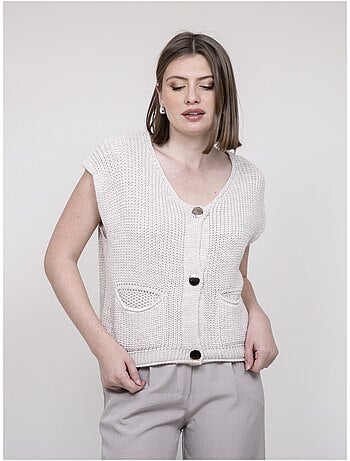 Cardigan manches courtes korena