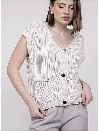 Cardigan manches courtes korena