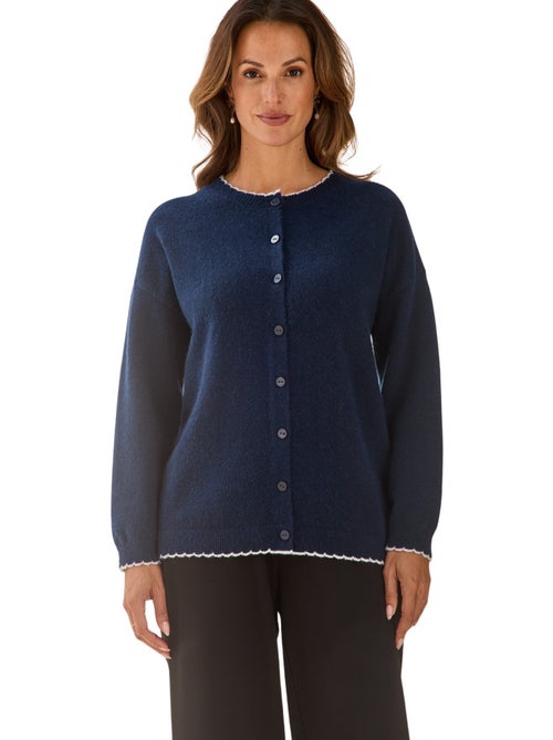 Cardigan manches longues maille laineuse - daxon - Kiabi Cardigan manches longues maille laineuse - daxon - Kiabi