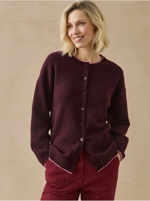 Cardigan manches longues maille laineuse - daxon - Kiabi Cardigan manches longues maille laineuse - daxon - Kiabi