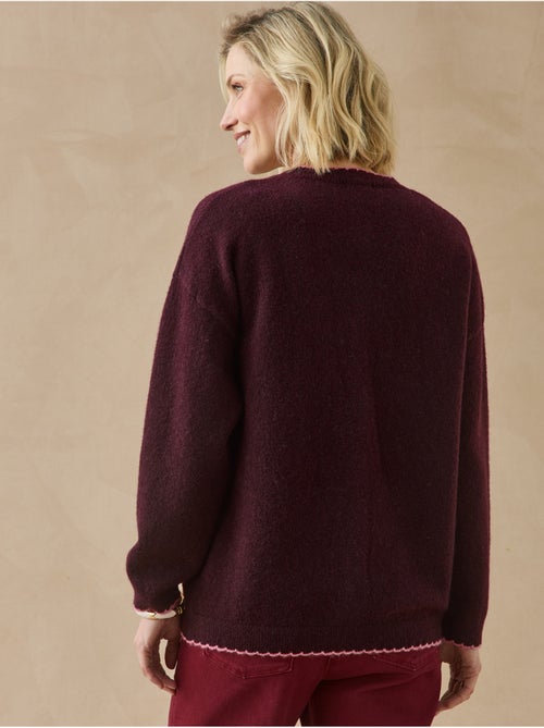 Cardigan manches longues maille laineuse - daxon - Kiabi Cardigan manches longues maille laineuse - daxon - Kiabi
