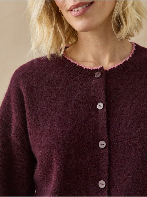 Cardigan manches longues maille laineuse - daxon - Kiabi Cardigan manches longues maille laineuse - daxon - Kiabi
