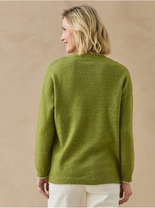 Cardigan manches longues maille laineuse - daxon - Kiabi Cardigan manches longues maille laineuse - daxon - Kiabi