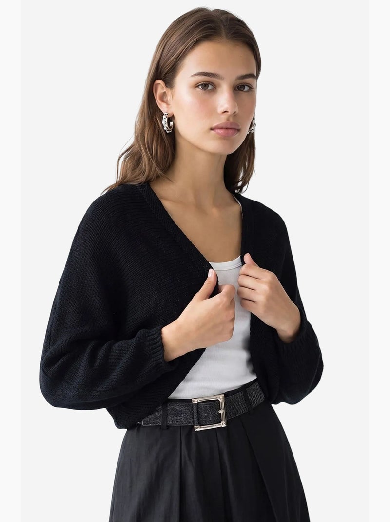 Cardigan mixray Noir - Kiabi