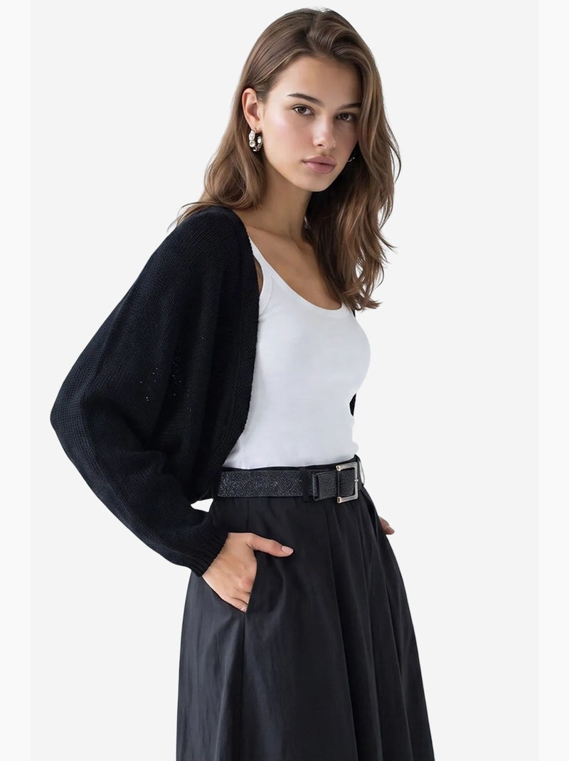 Cardigan mixray Noir - Kiabi