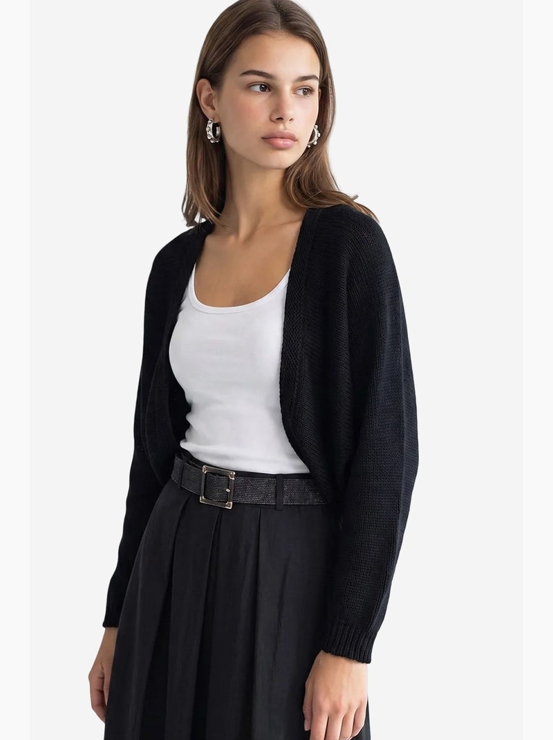 Cardigan mixray Noir - Kiabi