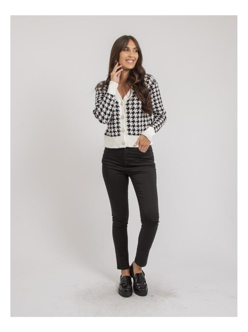 Cardigan motifs KENAN Blanc - Kiabi