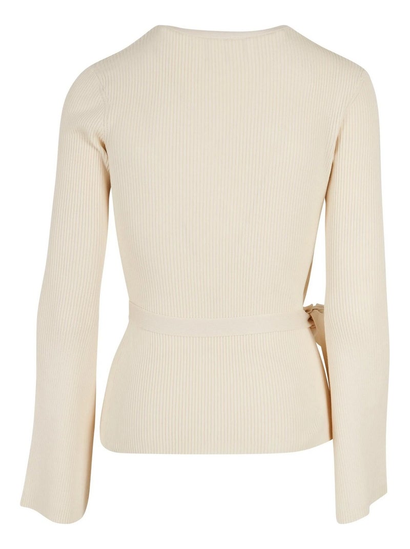 Cardigan motif/style côtelé - urban classics Blanc nacré - Kiabi