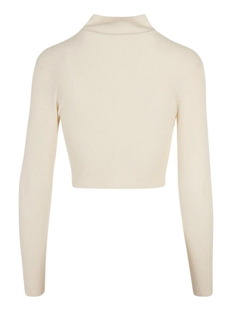 Cardigan motif/style côtelé - urban classics Blanc nacré - Kiabi