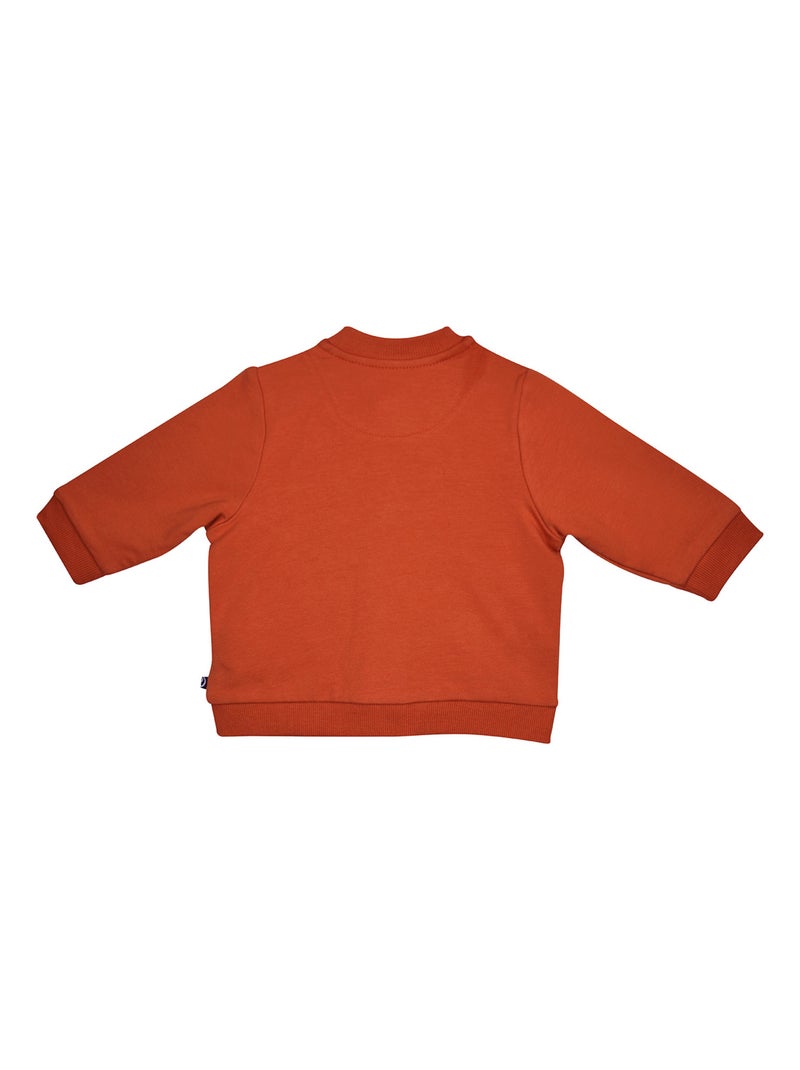 CARDIGAN NAEL MOLLETON BEBE Orange - Kiabi