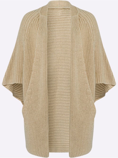 Cardigan oversize à poches avec manches courtes et col ouvert - taille standard - moda vilona - Kiabi Cardigan oversize à poches avec manches courtes et col ouvert - taille standard - moda vilona - Kiabi