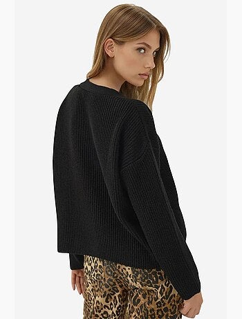 Cardigan oversize boutonné à col en v hiccup