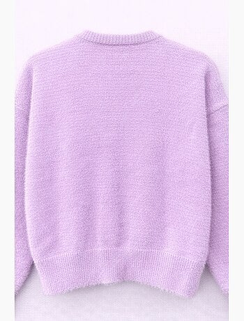 Cardigan oversize jacquard à boutons mixray