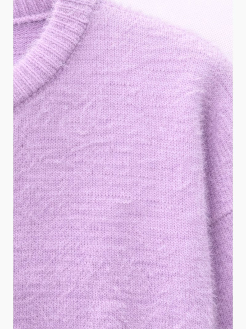 Cardigan oversize jacquard à boutons mixray Lavande - Kiabi