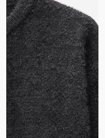 Cardigan oversize jacquard à boutons mixray