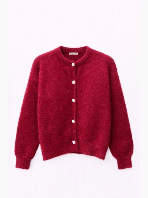 Cardigan oversize jacquard à boutons mixray - Kiabi
