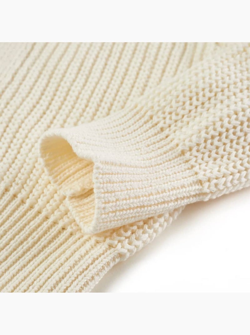 Cardigan Pour Enfants Coton - VidaXL Blanc - Kiabi