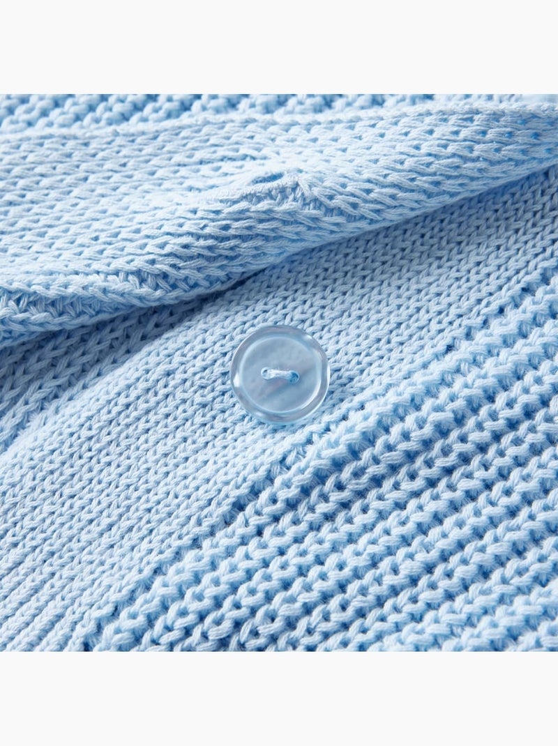Cardigan Pour Enfants Coton - VidaXL Bleu - Kiabi