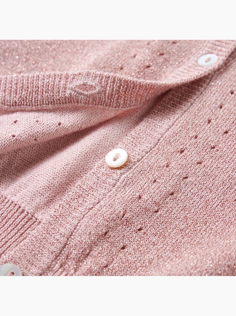 Cardigan Pour Enfants Coton - VidaXL Rose - Kiabi