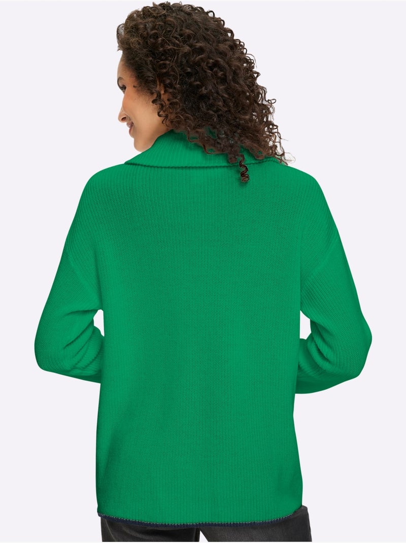 Cardigan pur coton - taille standard - helline Vert - Kiabi