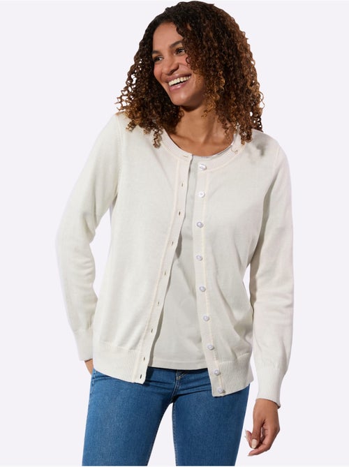 Cardigan Pur Coton - Taille Standard - Witt - Kiabi