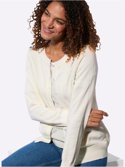 Cardigan Pur Coton - Taille Standard - Witt - Kiabi