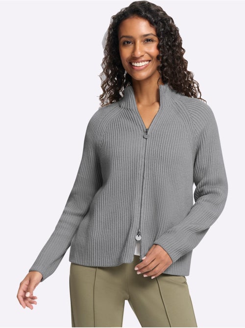 Cardigan qualité côtelée confortable - taille standard - helline - Kiabi Cardigan qualité côtelée confortable - taille standard - helline - Kiabi
