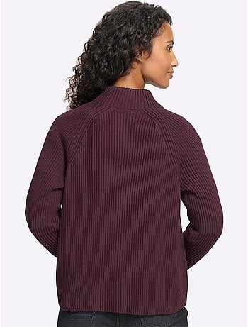 Cardigan qualité côtelée confortable - taille standard - helline