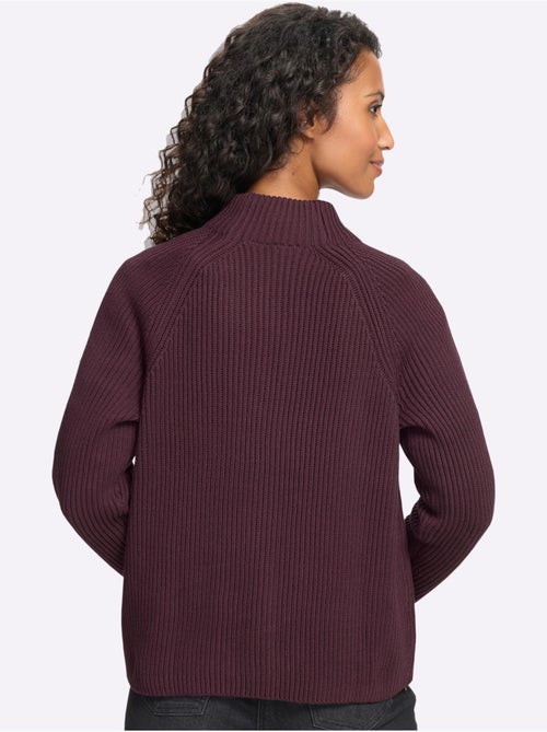 Cardigan qualité côtelée confortable - taille standard - helline - Kiabi
