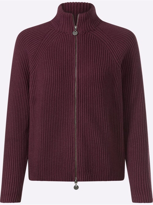 Cardigan qualité côtelée confortable - taille standard - helline - Kiabi