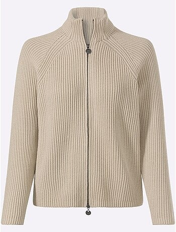 Cardigan qualité côtelée confortable - taille standard - helline