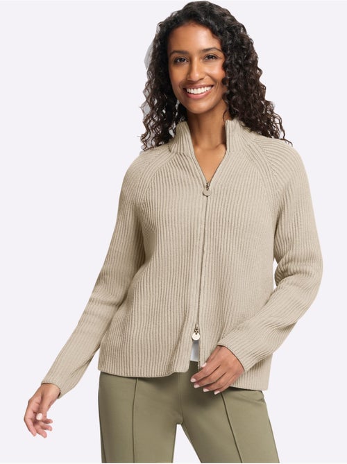Cardigan qualité côtelée confortable - taille standard - helline - Kiabi Cardigan qualité côtelée confortable - taille standard - helline - Kiabi