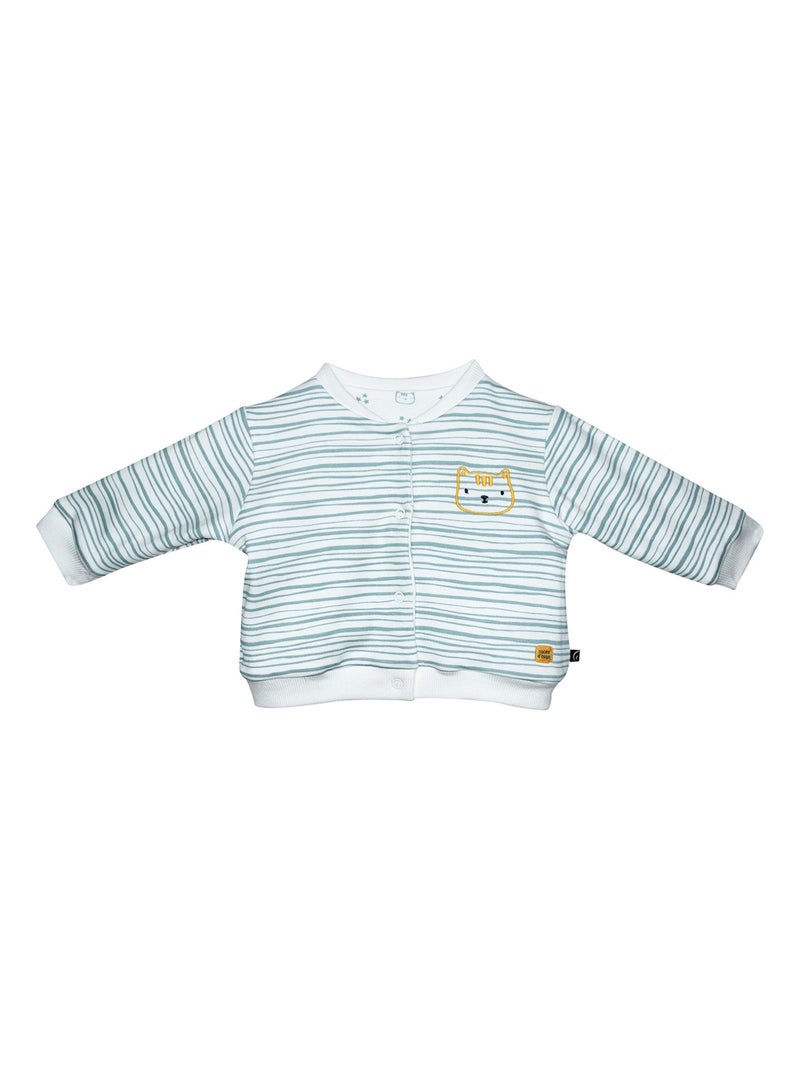 CARDIGAN REVERSIBLE FONDANT Blanc - Kiabi