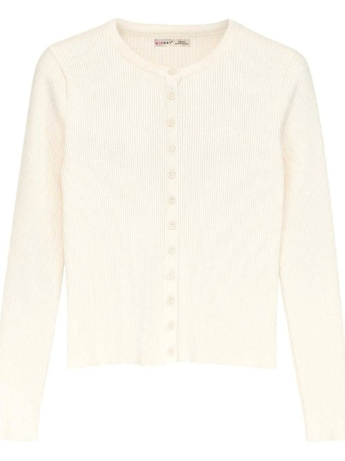 Cardigan slim fit en maille côtelée avec fermeture à boutons mixray - Kiabi Cardigan slim fit en maille côtelée avec fermeture à boutons mixray - Kiabi