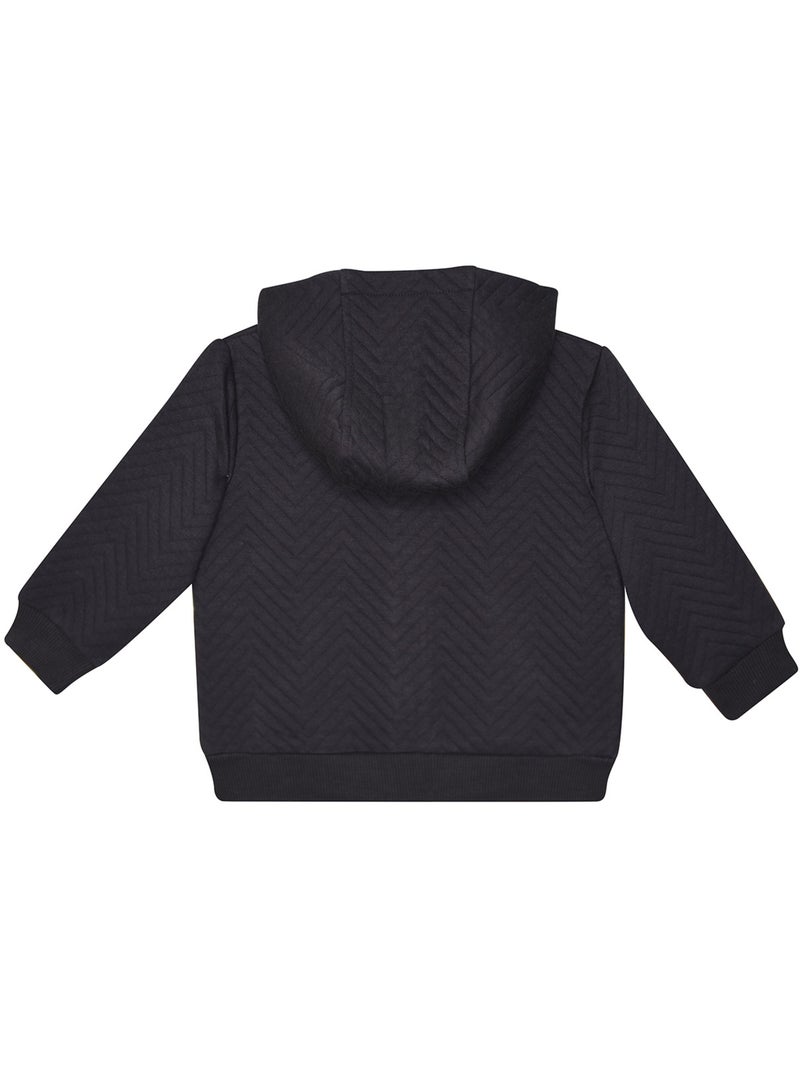 Cardigan stevenson capuche manches longues Gris - Kiabi